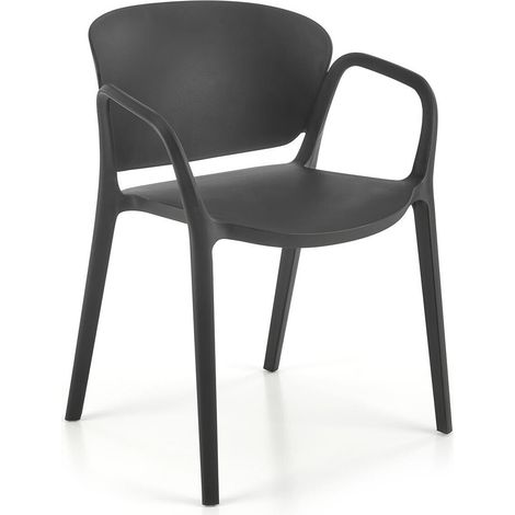 Silla Houston 1736, Negro, 76x60x67cm, Plástico (1/5)