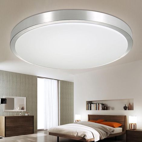 Plafonnier Led Design Moderne Blanc Froid 6000k Plafonnier Led Rond Pour Salon, Chambre, Salle À Manger, Bureau
