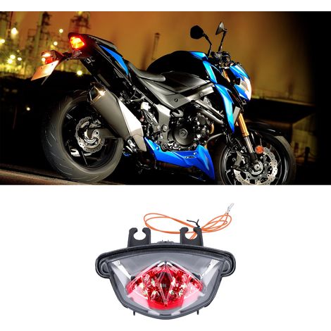 Feu arrière fumé noir pour moto SUZUKI GSX-S 750/1000 (2015-2020). (1/5)