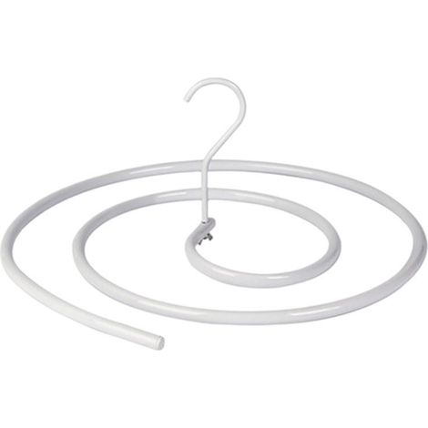 RHG Lot de 1 cintres en forme de spirale pour couvertures, couettes séchées au soleil, draps de lit, matelas (rond) (1/5)