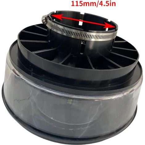 Préfiltre à air 13000547 179068 189886 2001441 Diamètre extérieur 4,5 pouces 115 mm (1/4)