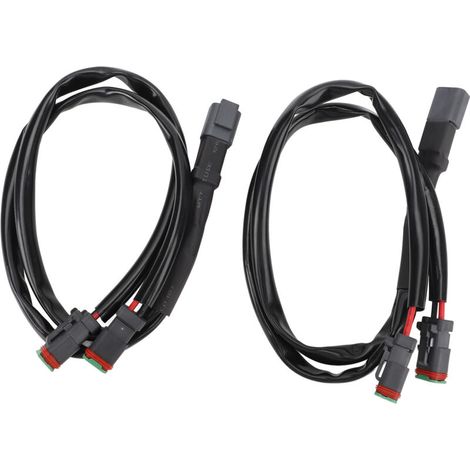 DT Cable Harness Adapter, High Power Heat Resistant Connector, Dual Output LED Light Bar, Convenient Use for Workspace (1 to (1/5)