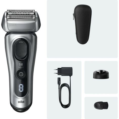 BRAUN Series 8 Elektrorasierer - Schwarz - 60 Minuten Akkulaufzeit - 5 Minuten Schnellladung