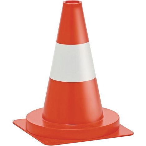 Cône de signalisation ( 4000818440 ) hauteur 320 mm poids 0,4 kg, 23 x 23 cm 25 pièces