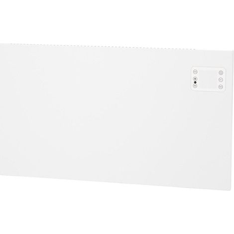 Eurom Alutherm 1200XS Radiateur convecteur - 70,5x42,9cm - IP24 - 1200watt - wifi - sol/mur - Horizontal - métal - blanc brillant (1/5)