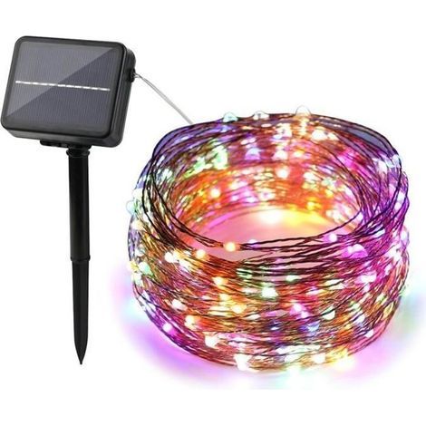 Solar Garland 10M - 100 Multicolor LEDs - Waterproof - Perfect for Garden, Patio, Weddings & Christmas
