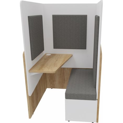 Cabine acoustique avec tablette et assise Calme