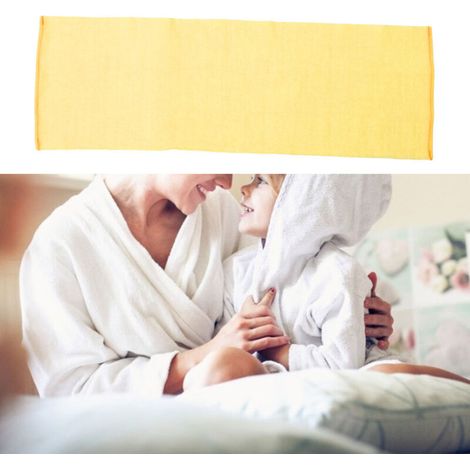 Waschbarer Peeling-Duschhandschuh für den Körper – Elastisches Peeling-Handtuch – Hautmassage und Reinigung – Gelb (1/5)