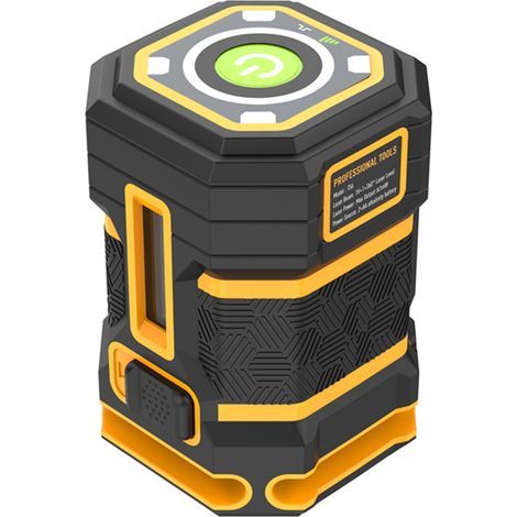 Niveau laser 5 lignes, outil de nivellement automatique à 360°, avec mode impulsion vert horizontal, pour suspension de tableaux, carrelage de sol (1/5)