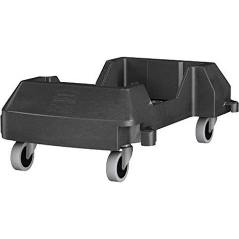 Rubbermaid Commercial Products Carrello per contenitore Slim Jim - nero