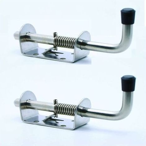 Goupille De Verrouillage À Ressort - Acier Inoxydable 304 - Pour Portes Coulissantes Coffres Armoires Portails Remorques - 2 Pièces (1/5)