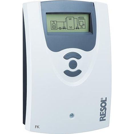 Regulateur de chaudiere a combustible solide FK, avec 3 sondes