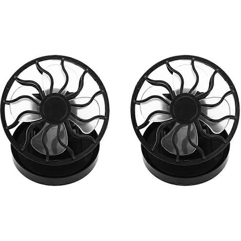 2 pièces mini alimenté solaire ventilateur clip climbing refroidissement camps wilderness summer hand held hat cap (1/5)