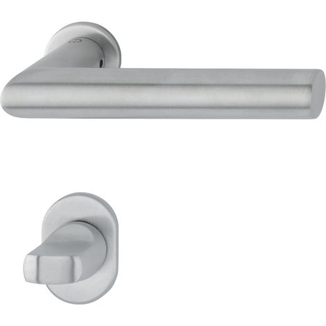 HOPPE® Drückergarnitur mit Rosetten Amsterdam E1400Z/868P/869PS-SK, Edelstahl, 11712028