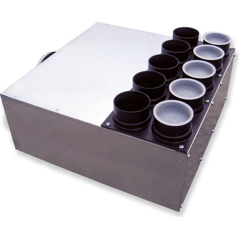 Helios FRS-VK 10-51/160 FlexPipe Verteilerkasten 10 Einzelstutzen, oval 51mm, Anschluss DN 160 (1/3)