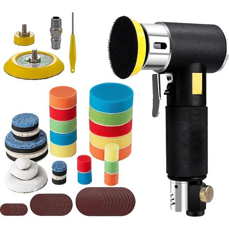 Mini Ponceuse Pneumatique, Design Compact, Polissage Précis, noir (1/2)