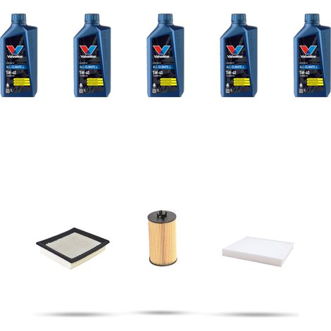 Kit tagliando 3 FILTRI e 5L OLIO compatibile con Opel Astra H ,GTC,SW 1.6 16v Turbo 132kw Dal 2007 (1/5)