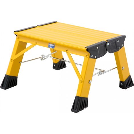 Krause Aluminium-Klapptritt MONTO Treppy Plusline gelb 2,20 m Tritthocker (1/5)