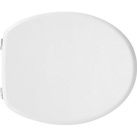 Abattant WC universel Perugia 41,5-46,5x37,7 cm abattant WC en MDF moule' entraxe 10,5-20,5 cm charnie'res re'glables (1/4)