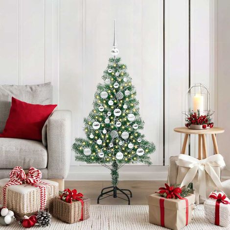 Teenpull – Künstlicher Weihnachtsbaum beschneit mit LED Licht 120 cm (1/5)