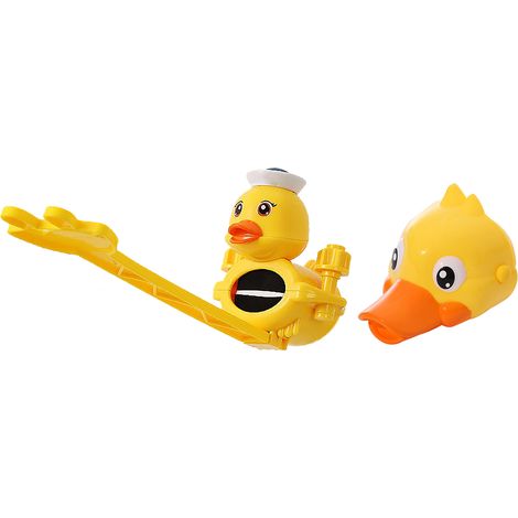 Cartoon-Wasserhahnverlängerungsset, ABS-Doppelverlängerung, Wassersammel-Set für Kinder, Wasserhahngriffverlängerung für Kleinkinder, Babys und Kinder, Gelb (1/5)