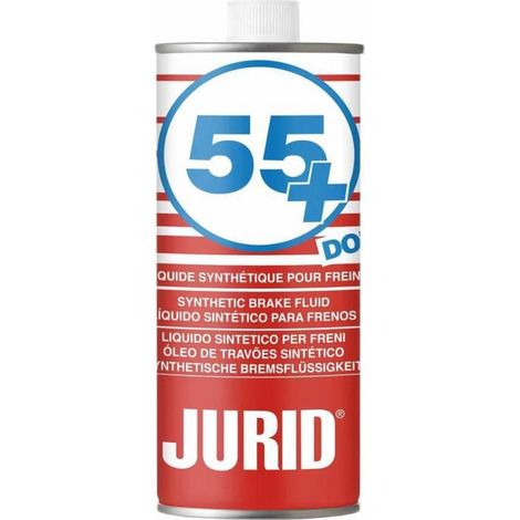 Liquide de frein DOT 4 55+ 485ml – Exigences légales 230°C sec / 155°C humide – Pour véhicules et motos – Qualité supérieure – Jurid