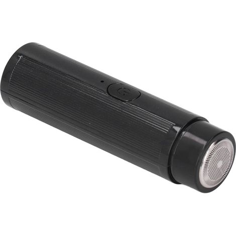 Mini rasoir électrique portable rechargeable, silencieux, faible bruit, 3,7 V, 2 W, facile à utiliser pour les voyages et la maison, pour hommes, noir. (1/5)