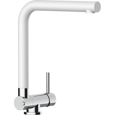 Mitigeur de cuisine rabattable 45mm – Bec pivotant 360° – Laiton chromé – Cartouche céramique Ø 25mm – Fixation FIX & LOCK – Vizio (1/4)