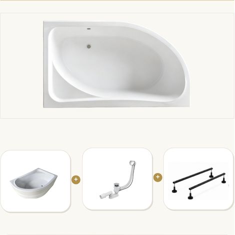 Baignoire CALMA 140x90 gauche tablier (1/5)