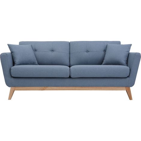 Canapé scandinave 3 places tissu - 190cm - HOGA (1/5)