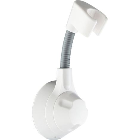 Support De Douche Réglable - Fixation Adhésive Sans Perçage - Hauteur Et Angle Ajustables - Pour Salle De Bain - 1 Pièce (1/5)
