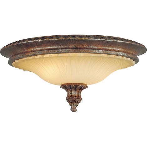 Elstead Stirling Castle - 2 Light Flush Mount Deckenleuchte British Bronze, E27 (1/4)