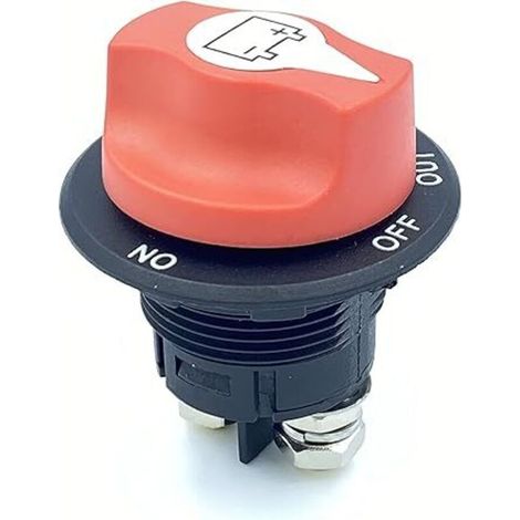 SHINING HOUSEDisjoncteur de batterie de voiture, interrupteur d'isolement de batterie, coupure/arrêt 100 A, interrupteur d'isolement de batterie (1/4)