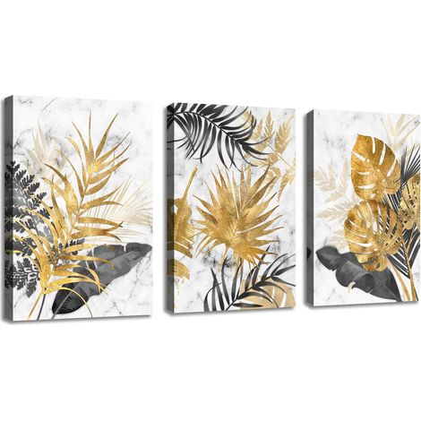 Cuadros para pared, pinturas de hojas, pósteres, impresiones en lienzo, cuadros en lienzo, pinturas en lienzo, decoración de pared (1/5)