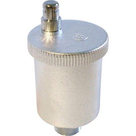 Thermador – Purgeur radiateur automatique 1/2'' – Flotteur démontable laiton nickelé – Pression max 10 bar – Spécial haut de colonne