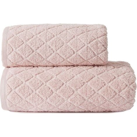 Serviette de bain 70x140 Rose poudré Olivier Premium (1/5)