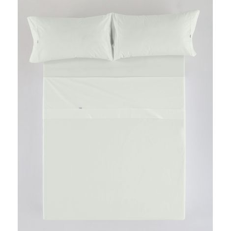Juego de sábanas color hueso - Cama de 180 (4 piezas) - 100% algodón - 200 hilos (1/5)
