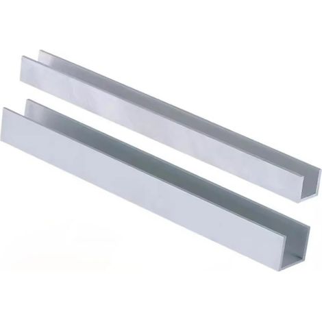 Profilé de rainure de rail fendu en forme de U en alliage d'aluminium (1/5)