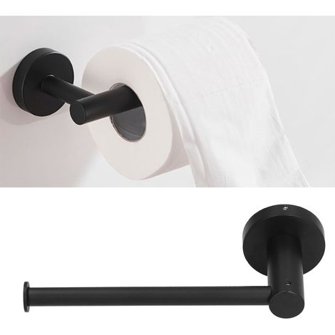 Handtuchhalter aus Edelstahl, Küchen- und Badezimmeraccessoires, Toilettenpapierhalter, amerikanischer schwarzer Toilettenpapierspender (1/5)
