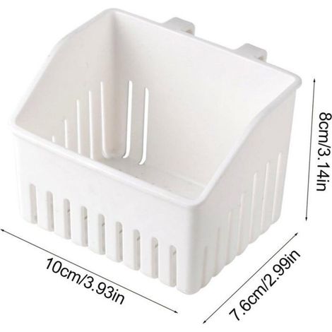 Boîte de rangement - Organiseur de bureau - 4 compartiments - Métal noir - 20,5 x 10,5 x 9,8 cm - Bureau École Maison - 1 pièce (1/5)