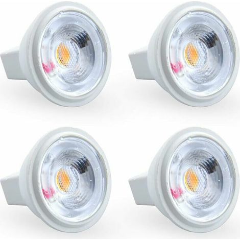 Ampoule LED MR11 GU4 3W Blanc chaud 3000K AC/DC 12V Équivalent à une ampoule halogène 35W Idéal pour la maison, le bureau, les m