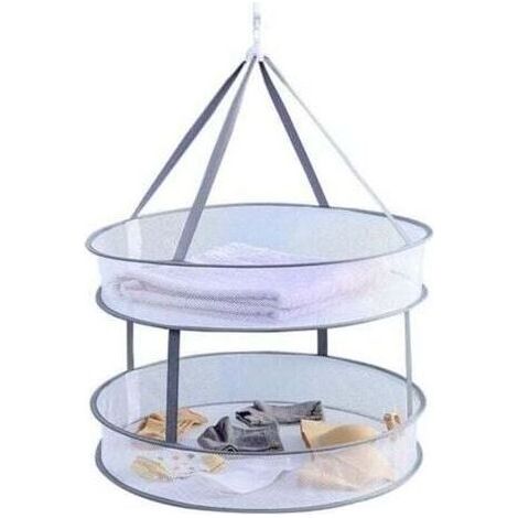 Filet de Séchage Suspendu Pliable, Séchoir à Herbes et Vêtements en Maille Repliable, pour Pulls, Sous-vêtements, Chaussettes, Jouets et Plantes Aromatiques (1/4)