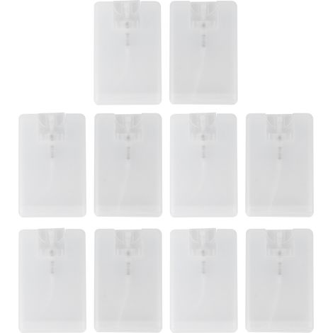 10pcs 20ml flacons atomiseurs plats rechargeables pour parfum, format carte de crédit, vaporisateur fin vide avec pompe (1/5)