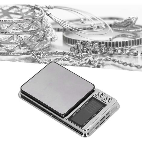 Präzisionswaage für die Schmuckherstellung (Genauigkeit pro Karat: 0,01 g), USB- oder Akku-Stromversorgung, mit LCD-Bildschirm. (1/5)