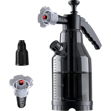Spruzzatore di schiuma per auto da 2 litri, spruzzatore a pressione portatile, cannone schiumogeno per auto, flacone spray, pompa per schiuma per auto, flacone spray portatile per la pulizia dell'auto
