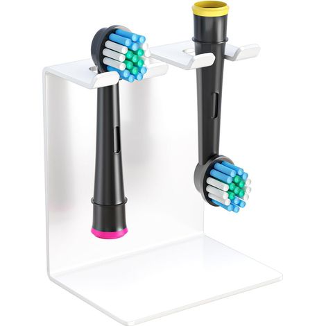 1 Support Brosse à Dents,Métal,Adhésif ou Bureau,Salle de Bain (1/4)
