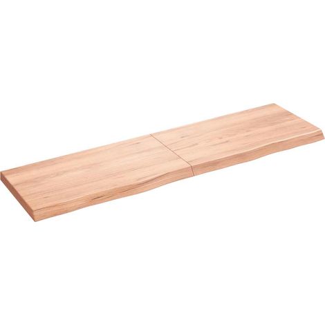 Maison Exclusive - Piano Bagno Marrone 180x50x(2-6) cm Legno Massello Trattato