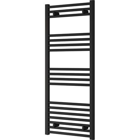 Reina Capo Black Electric Towel Rail 1200mm High x 500mm Wide (Standard Element) (1/5)