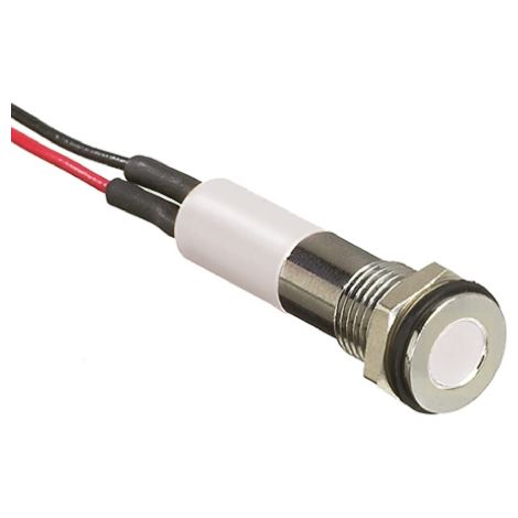 Voyant LED lumineux Blanc RS PRO, dia. 6mm, 2V c.c., taille de la lampe 3 mm, IP67 ( Prix pour 1 )