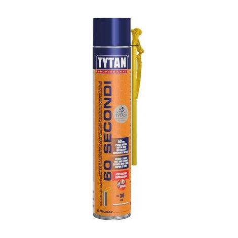 SCHIUMA POLIURETANICA UNIVERSALE 60 SECONDI TYTAN - MANUALE ML 750- 12 pezzi